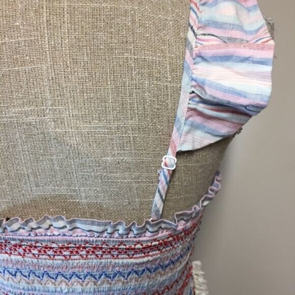 NWT Allison New York Smocked stripe Dress Sz XS - Picture 7 of 13